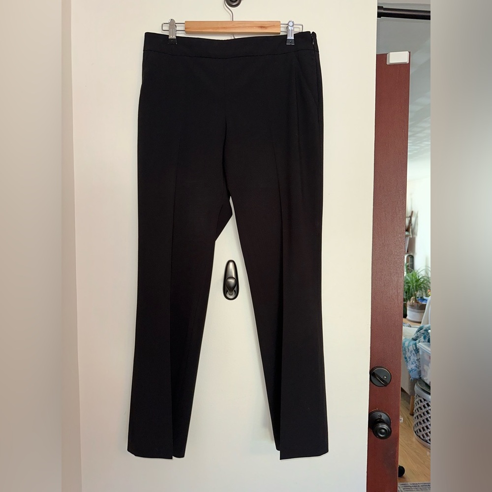 ABS Allen Schwartz Classic Black Straight Leg Pants